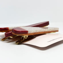 Load image into Gallery viewer, Ombre Opal Resin Barrette Set