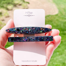 Load image into Gallery viewer, Black Opal Barrette Set