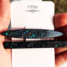 Load image into Gallery viewer, Black Opal Barrette Set
