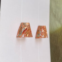 Load image into Gallery viewer, Gilded Triangle Copper Studs
