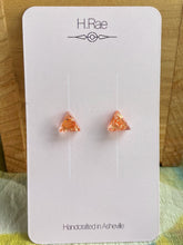 Load image into Gallery viewer, Gilded Triangle Copper Studs

