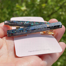 Load image into Gallery viewer, Black Opal Barrette Set
