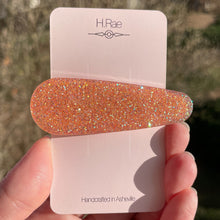 Load image into Gallery viewer, Peach Glitter Barrette
